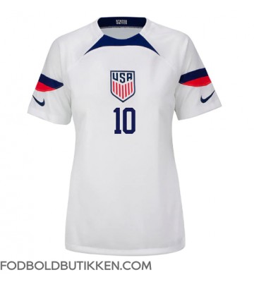 Forenede Stater Christian Pulisic #10 Hjemmebanetrøje Dame VM 2022 Kortærmet